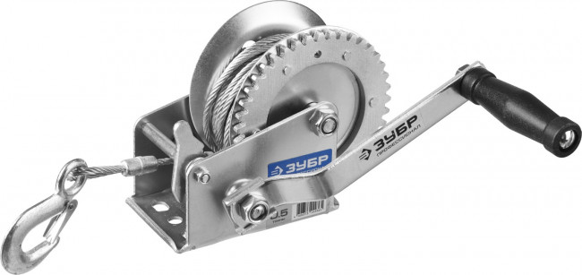 Лебедка ручная барабанная ЗУБР "ПРОФЕССИОНАЛ", тяговая, тросовая, 0,5т, 8м, ( 43113-0.5_z01 ) Лебедка ручная барабанная ЗУБР "ПРОФЕССИОНАЛ", тяговая, тросовая, 0,5т, 8м, ( 43113-0.5_z01 )