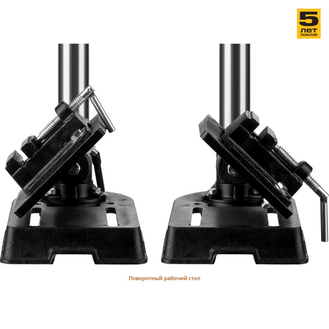 Сверлильный станок, ЗУБР, 350Вт, 5 скор., патрон 13мм, ход 50мм, посадка В16(МТ2), безоп. вык-ль, тиски 63х63мм, от шпин. до основ. 290мм,  ( ЗСС-350 )