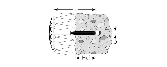 Дюбель для изоляционных материалов полипропиленовый, металлический стержень, 10 x 200 мм, 50 шт, ЗУБР,  ( 4-301525-10-200_z01 )