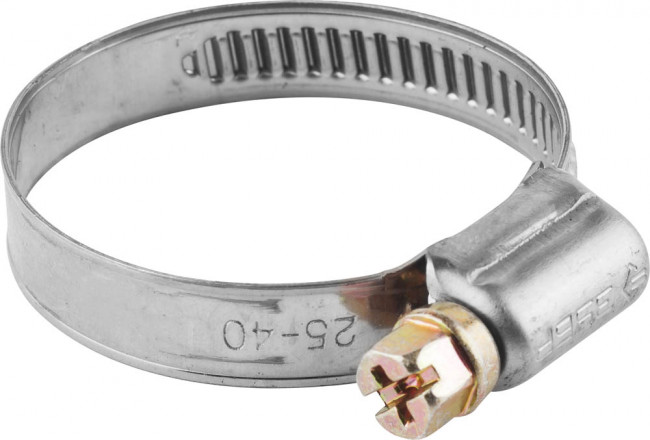 Хомуты, нерж. сталь, накатная лента 9 мм, 16-25 мм, 5 шт, ЗУБР Профессионал,  ( 3787-16-25 )