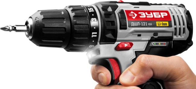 ДШЛ-121 дрель-шуруповерт, 2 АКБ, в кейсе, ЗУБР,  ( ДШЛ-121 КН )