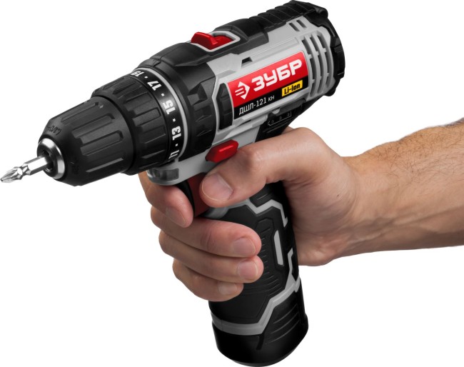 ДШЛ-121 дрель-шуруповерт, 2 АКБ, в кейсе, ЗУБР,  ( ДШЛ-121 КН )