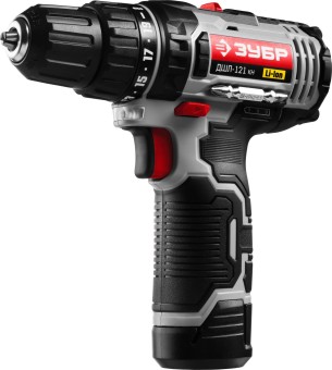 ДШЛ-121 дрель-шуруповерт, 2 АКБ, в кейсе, ЗУБР,  ( ДШЛ-121 КН )