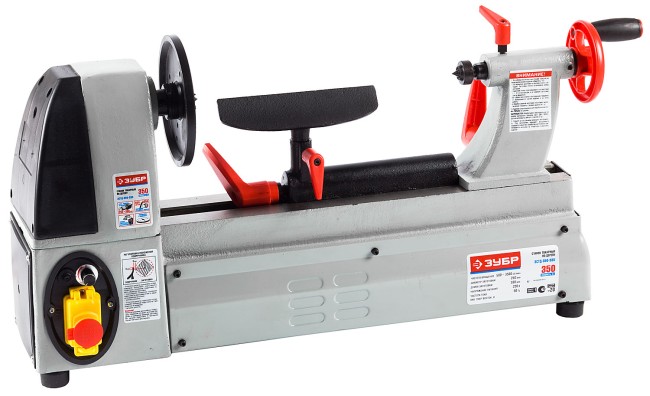 Станок токарный по дереву, ЗУБР ЗСТД-350-330, длина 330 мм, d 250 мм, 500-3500 об/мин, 350 Вт,  ( ЗСТД-350-330 )