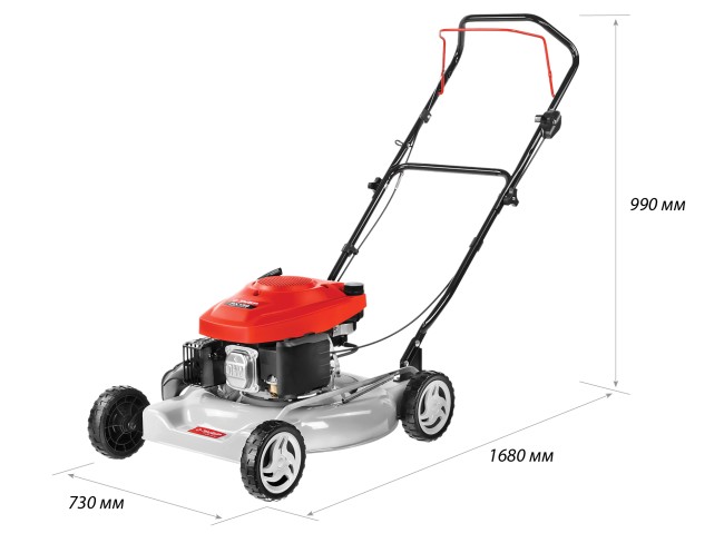Газонокосилка бензиновая, ЗУБР ГКБ-510, 510 мм, 139 см3, 3600 об/мин, 2.6 кВт, 5 ступеней кошения (25-75 мм), кошение с выбросом,  ( ГКБ-510 )