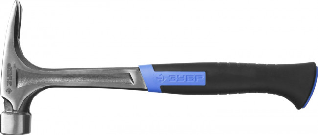 Молоток-гвоздодер ЗУБР "ПРОФЕССИОНАЛ" цельнокованый с магнитом и двухкомпонентной рукояткой, 580г,  ( 20258-580 )