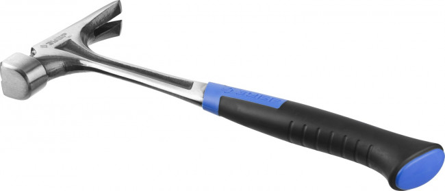 Молоток-гвоздодер ЗУБР "ПРОФЕССИОНАЛ" цельнокованый с магнитом и двухкомпонентной рукояткой, 580г,  ( 20258-580 )