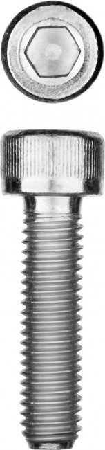 Винт DIN 912, М12x30 мм, 5 кг (125 шт.), кл. пр. 8.8, оцинкованный, ЗУБР ( 30318-12-030 )