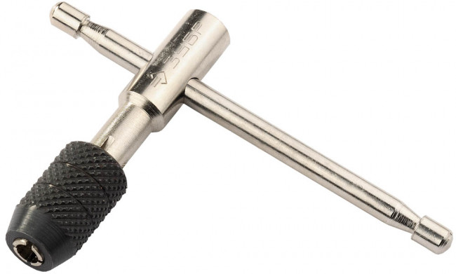 Метчикодержатель ЗУБР "МАСТЕР" Т-образный, вороток с фиксирующим шариком, М3-М8 L-70мм/L-100мм,  ( 28135-70 )