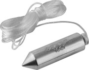 Отвес ЗУБР "МАСТЕР" строительный со шнуром, в пластиковом контейнере,100 г,  ( 0636-100_z01 )