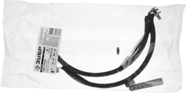 Хомут трубный с гайкой, оцинкованный, в комплекте с сантехнической шпилькой и дюбелем, 6", 1шт, ЗУБР,  ( 37866-159-166 )