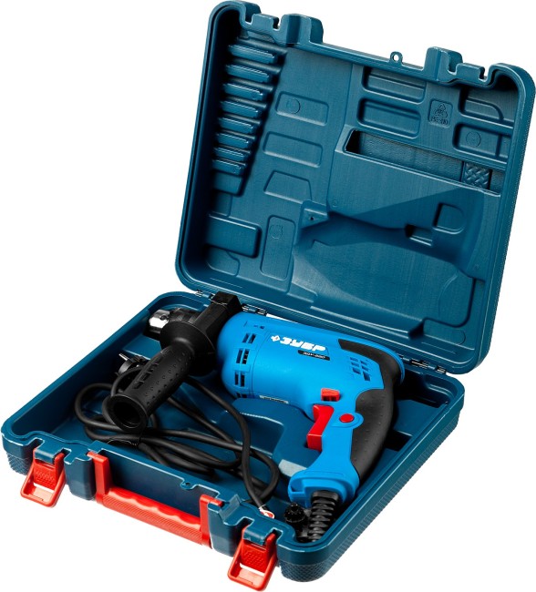 Дрель удар, ЗУБР Профессионал ЗДУ-580 ЭРКМ2, патрон 13мм, реверс, сталь-10мм/бетон-13мм/дерево-20мм, 0-3000 об/мин, 0-48000 уд/мин, 580 Вт, кейс,  ( ЗДУ-580 ЭРКМ2 )