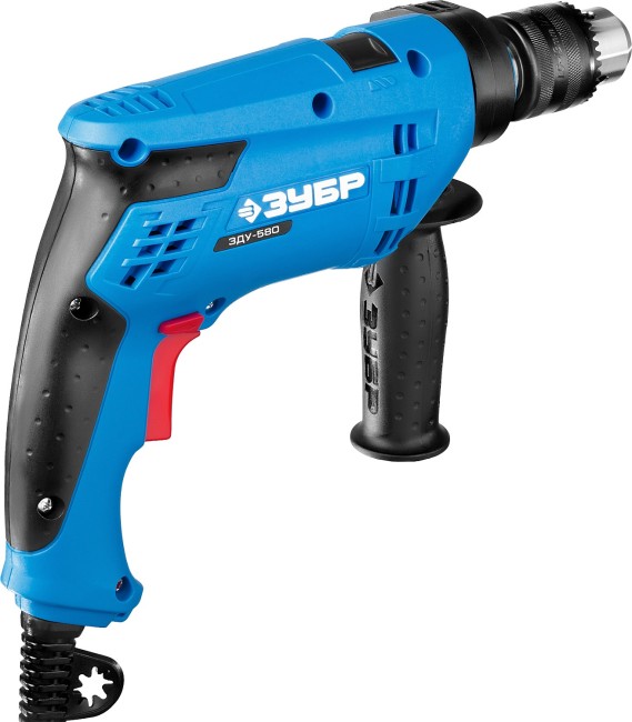 Дрель удар, ЗУБР Профессионал ЗДУ-580 ЭРКМ2, патрон 13мм, реверс, сталь-10мм/бетон-13мм/дерево-20мм, 0-3000 об/мин, 0-48000 уд/мин, 580 Вт, кейс,  ( ЗДУ-580 ЭРКМ2 )