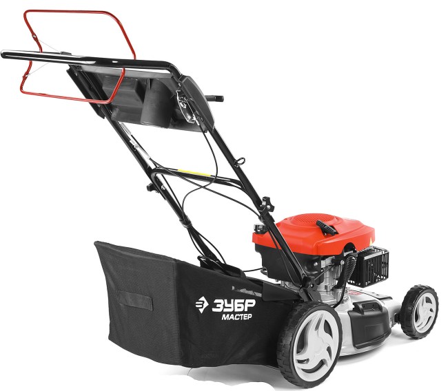 Газонокосилка бензиновая, ЗУБР ГКБ-460СТ, самоходная, 460 мм, 139 см3, 2.6кВт, 5 ступеней кошения (25-75мм), 50л травосборник, мульчирование,  ( ГКБ-460СТ )