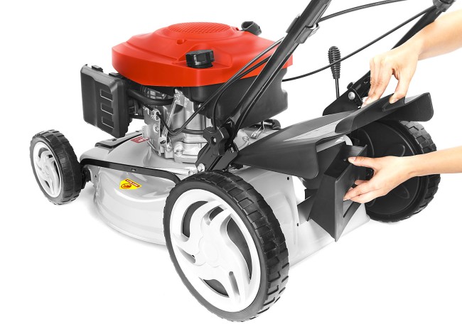Газонокосилка бензиновая, ЗУБР ГКБ-460СТ, самоходная, 460 мм, 139 см3, 2.6кВт, 5 ступеней кошения (25-75мм), 50л травосборник, мульчирование,  ( ГКБ-460СТ )