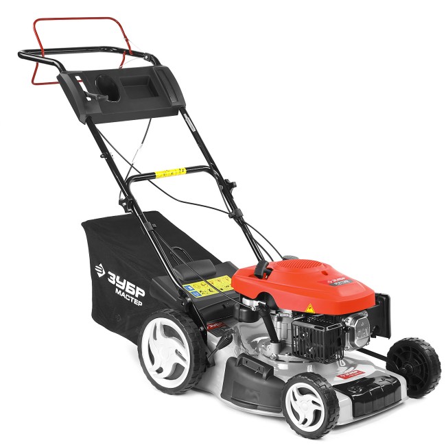 Газонокосилка бензиновая, ЗУБР ГКБ-460СТ, самоходная, 460 мм, 139 см3, 2.6кВт, 5 ступеней кошения (25-75мм), 50л травосборник, мульчирование,  ( ГКБ-460СТ )