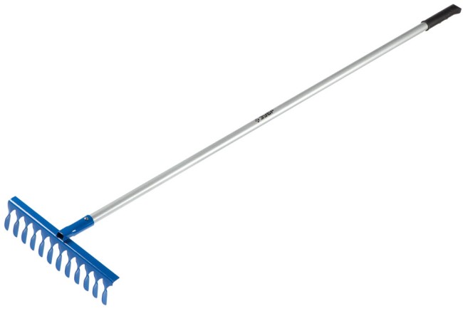 Грабли ЗУБР "ЭКСПЕРТ" витые, 12 зубцов, алюминиевый черенок, 380х95х1500мм,  ( 39585-12 )