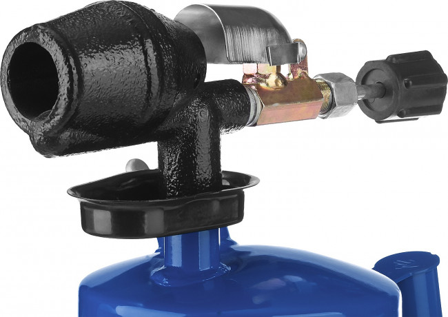 ЗУБР "ПРОФЕССИОНАЛ". Лампа паяльная САМОТЛОР, с чугунным эжектором, 1,5 л,  ( 40650-1.5_z02 )