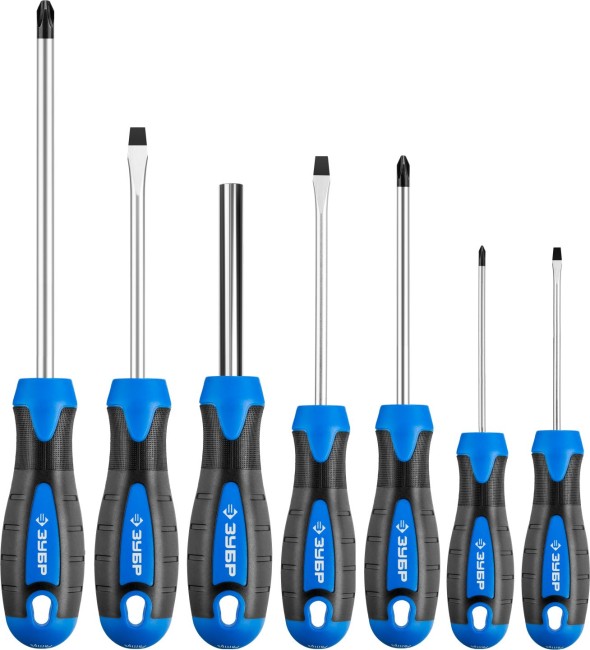 Набор: Отвертки профессиональные, Cr-Mo сталь, магнитный наконечник, в коробке, 27 предметов, ЗУБР "ПРОФЕССИОНАЛ", ( 25240 )