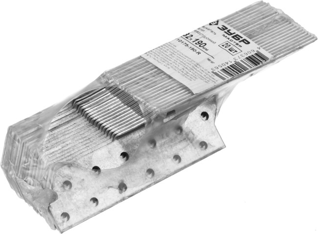 Держатель балки правосторонний, 32х190 х 2мм, 20 шт, ЗУБР,  ( 310175-190-R )