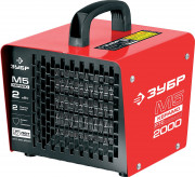 Пушка тепловая М5-Керамо, ЗУБР ЗТП-М5-2000, электрическая, РТС керамический нагревательный элемент, регулировка темп., 2 режима работы, 220В,  ( ЗТП-М5-2000 )