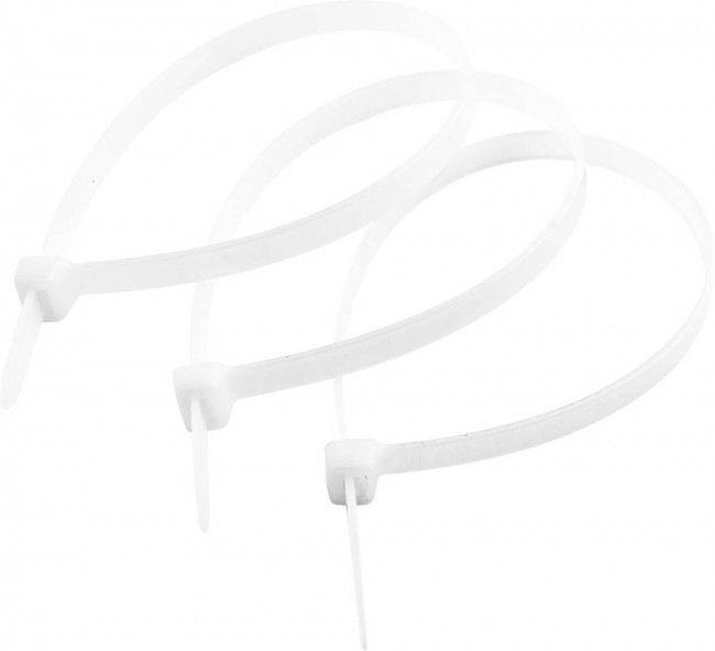 Кабельные стяжки белые КС-Б1, 9 x 760 мм, 50 шт, нейлоновые, ЗУБР Профессионал,  ( 309010-90-760 )