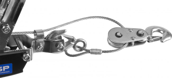 Лебедка ручная рычажная ЗУБР "ПРОФЕССИОНАЛ", тросовая, 4 т, 3 м, в сумке,  ( 43105-4-K )