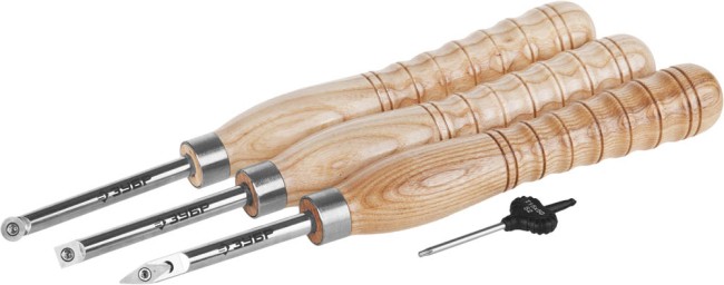 Набор ЗУБР "ЭКСПЕРТ": Токарные резцы по дереву,"Ромб","Квадрат","Круг",твердосплав наконеч из карбида W, 100*340мм, 3шт, ( 18371-H3 ) Набор ЗУБР "ЭКСПЕРТ": Токарные резцы по дереву,"Ромб","Квадрат","Круг",твердосплав наконеч из карбида W, 100*340мм, 3шт, ( 18371-H3 )