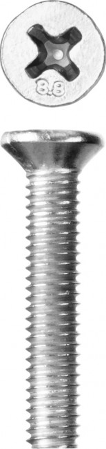 Винт DIN 965, M3 x 16 мм, 5 кг, кл. пр. 4.8, оцинкованный, ЗУБР,  ( 303110-03-016 )