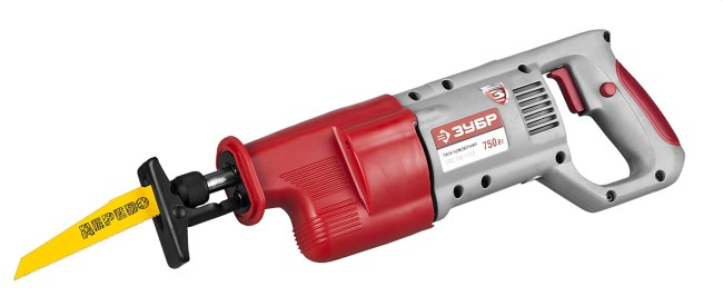 Пила сабельная (Электроножовка), ЗУБР ЗПС-750-115Э, 300 - 2500 ходов / мин, бесключевой патрон, 750 Вт,  ( ЗПС-750-115Э )