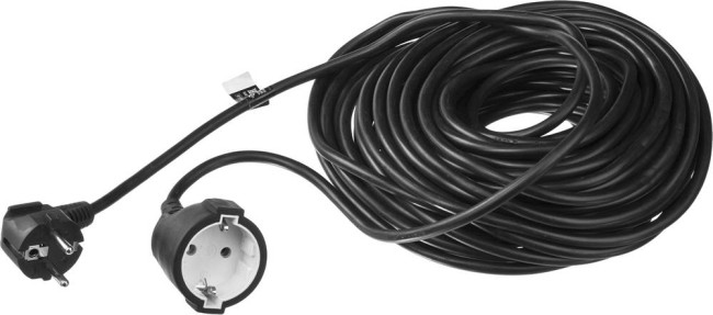 Удлинитель электрический, 20 м, 2200 Вт, 1 гнездо, ПВС 3x1 мм2, ЗУБР,  ( 55013-20 )