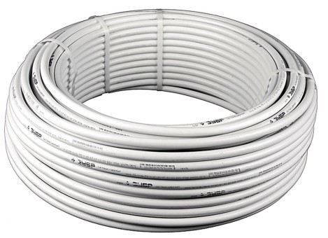 Труба металлопластиковая ЗУБР "ШиреФит", 32мм, толщ стенки 3мм, мет. слоя 0,6мм, макс. давл/ 10атм при т-ре 95°С, 50 м  ,  ( 51455-32 )