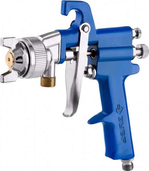 Краскопульт пневматический ЗУБР "ПРОФЕССИОНАЛ" "ПРО Н350", с нижним бачком, 1,8мм,  ( 06451-1.8 )