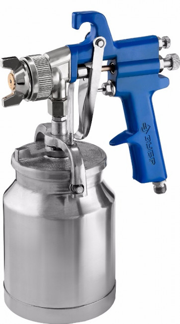Краскопульт пневматический ЗУБР "ПРОФЕССИОНАЛ" "ПРО Н350", с нижним бачком, 1,8мм,  ( 06451-1.8 )