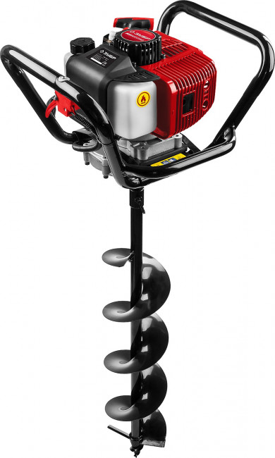 Мотобур (бензобур) со шнеком, d=60-200 мм, 52 см3, 1 оператор, ЗУБР ( МБ1-200 Н )