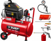 Компрессор воздушный безмасляный с набором аксессуаров, 200 л/мин, 24 л, 1500 Вт, ЗУБР ( КП-200-24 Н6 ) Компрессор воздушный безмасляный с набором аксессуаров, 200 л/мин, 24 л, 1500 Вт, ЗУБР ( КП-200-24 Н6 )