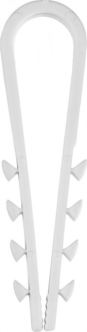 Дюбель-хомут для круглого кабеля ДХ-К, 11 - 18 мм, 100 шт, нейлоновый, ЗУБР,  ( 30911-18 )