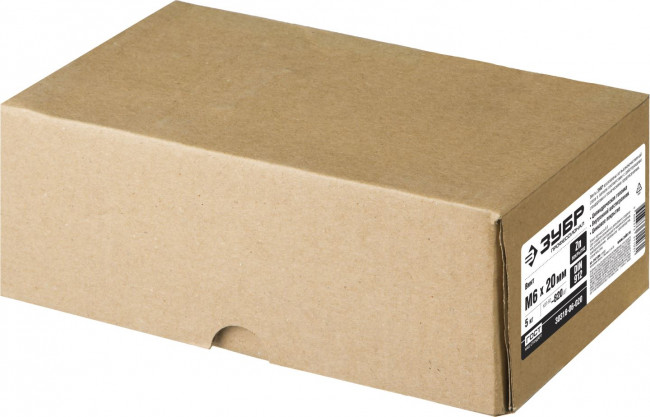 Винт DIN 912, М6x20 мм, 5 кг (820 шт.), кл. пр. 8.8, оцинкованный, ЗУБР ( 30318-06-020 )