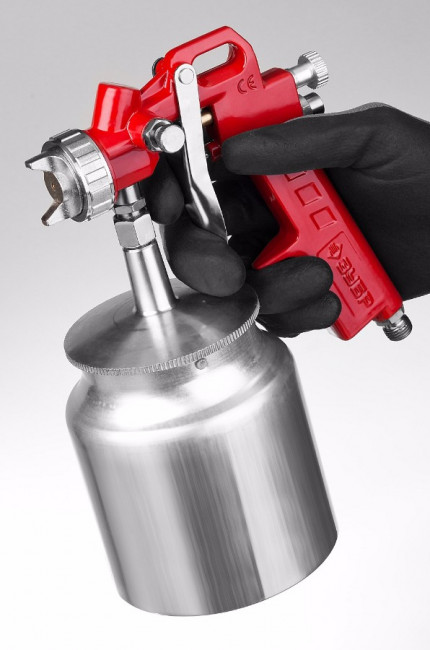 Краскопульт пневматический ЗУБР "МАСТЕР" "МС Н200", с нижним бачком, 1,3мм,  ( 06456-1.3 ) Краскопульт пневматический ЗУБР "МАСТЕР" "МС Н200", с нижним бачком, 1,3мм,  ( 06456-1.3 )
