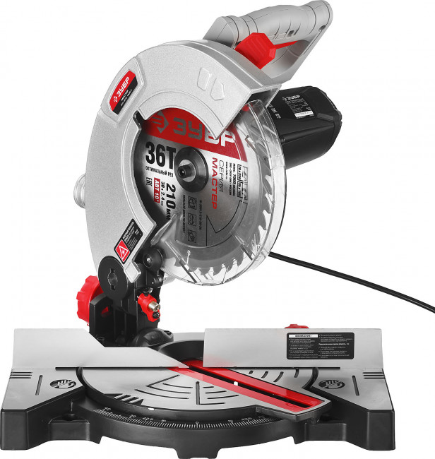 Пила торцовочная, ЗУБР ЗПТ-210-1400 Л, d= 210 x 30 мм, 1300 Вт, 5500 об/мин, лазер,  ( ЗПТ-210-1400 Л )