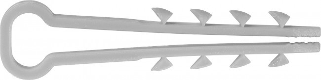 Дюбель-хомут для плоского кабеля ДХ-П, 8 мм, 100 шт, нейлоновый, ЗУБР, ( 30912-08  )