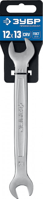 Рожковый гаечный ключ 12 x 13 мм, ЗУБР Рожковый гаечный ключ 12 x 13 мм, ЗУБР
