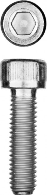 Винт DIN 912, М6x25 мм, 5 кг (710 шт.), кл. пр. 8.8, оцинкованный, ЗУБР ( 30318-06-025 )