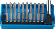 Набор ЗУБР: Биты из хромомолибденовой стали, 10 бит - обточенные 50мм, адаптер, 11 предметов,  ( 26091-H11 )