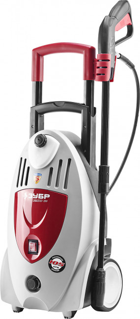 Мойка высокого давления (минимойка) электрич, ЗУБР ЗАВД-1200, макс. 105 Атм, 6 л/мин, 1200 Вт, бесщет двиг-ль, колеса, АВТО-СТОП, 5м шланга, 5м провод,  ( ЗАВД-1200 )