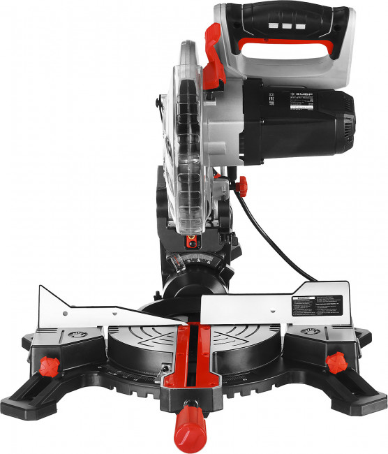 Пила торцовочная, ЗУБР ЗПТ-210-1600 ПЛ, d= 210 x 30 мм, 1600 Вт, 5000 об/мин, лазер, удлинители стола,  ( ЗПТ-210-1600 ПЛ )