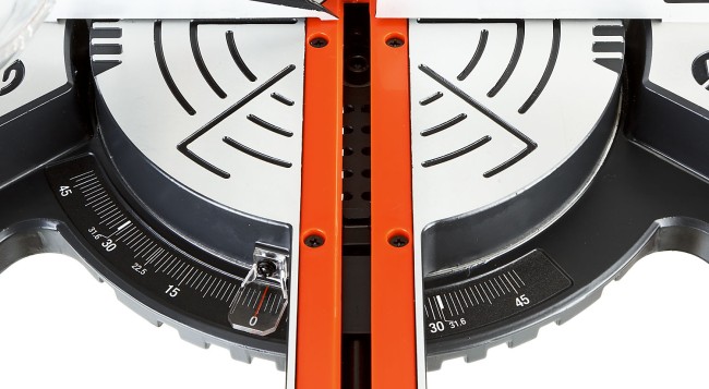 Пила торцовочная, ЗУБР ЗПТ-210-1600 ПЛ, d= 210 x 30 мм, 1600 Вт, 5000 об/мин, лазер, удлинители стола,  ( ЗПТ-210-1600 ПЛ )