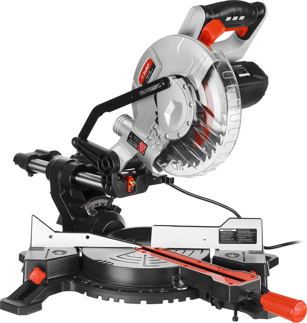 Пила торцовочная, ЗУБР ЗПТ-210-1600 ПЛ, d= 210 x 30 мм, 1600 Вт, 5000 об/мин, лазер, удлинители стола,  ( ЗПТ-210-1600 ПЛ )