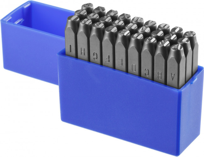 Клейма ЗУБР буквенные латинские, шрифт 5мм,  ( 21505-05_z01 )