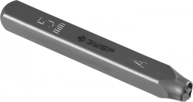 Клейма ЗУБР буквенные латинские, шрифт 5мм,  ( 21505-05_z01 )